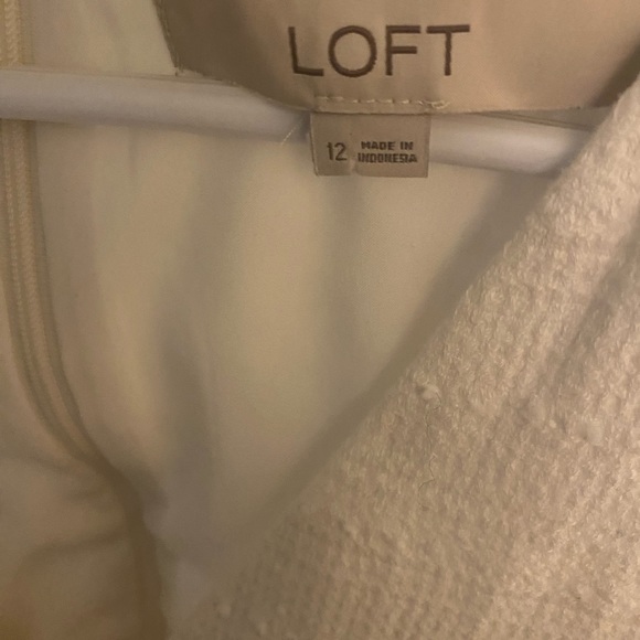 Size 12 white loft shift dress with pockets - Picture 2 of 4